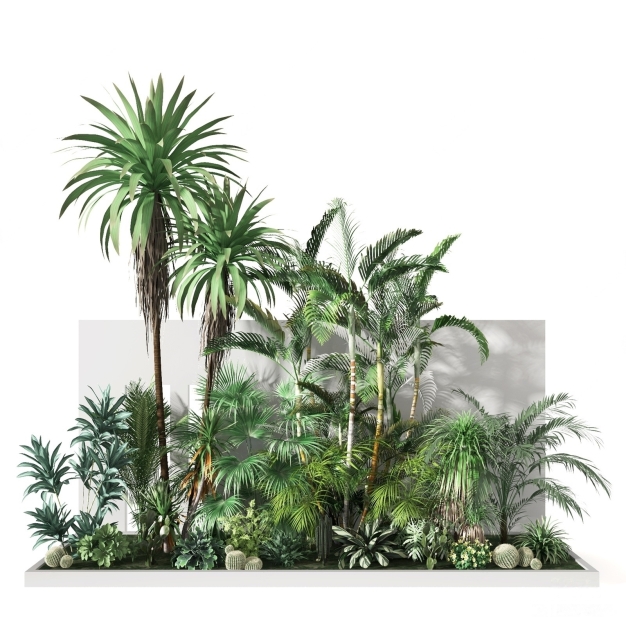 植物堆3D模型
